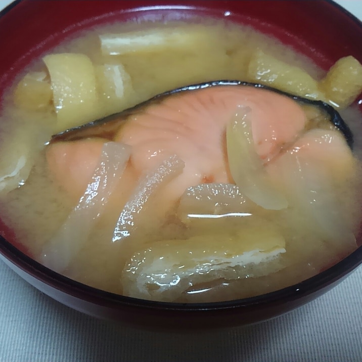 味噌汁 鮭